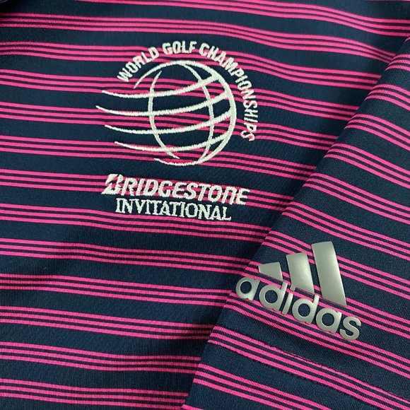 Adidas Bridgestone Invitational World Golf Championships Polo Shirt Mens Medium - Picture 4 of 9